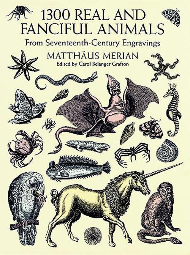 1300 Real and Fanciful Animals by Matthäus (the Younger) Merian