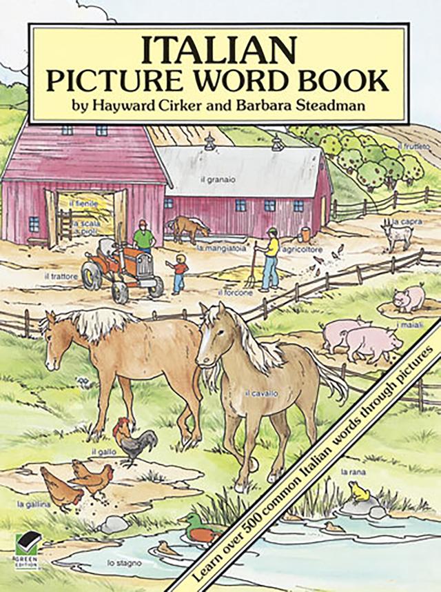 Italian Picture Word Book by Barbara Steadman, Hayward Cirker