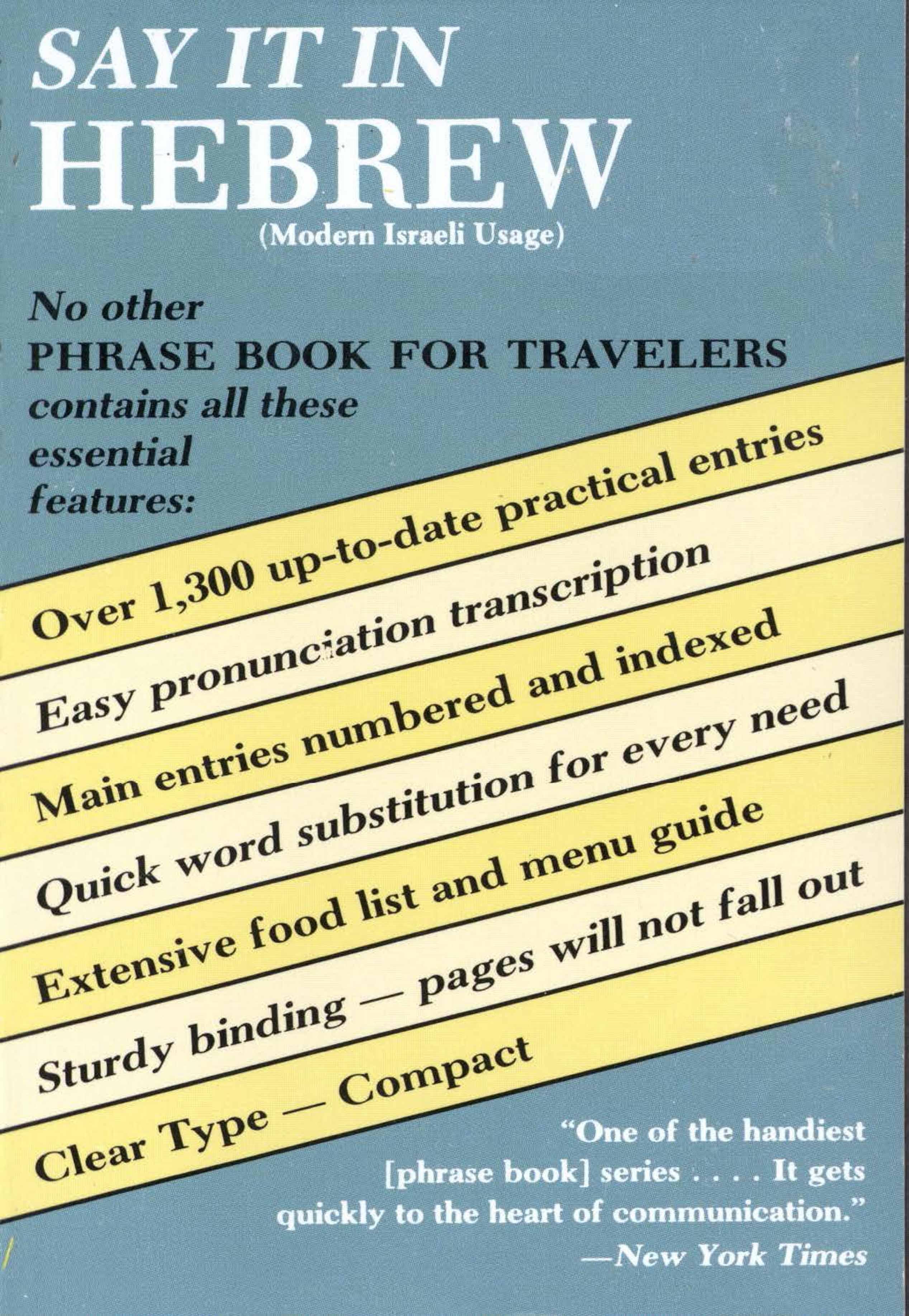 Say It in Hebrew (Modern)