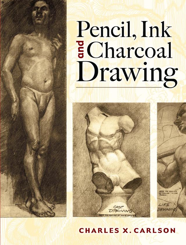 Pencil, Ink and Charcoal Drawing by Charles X. Carlson