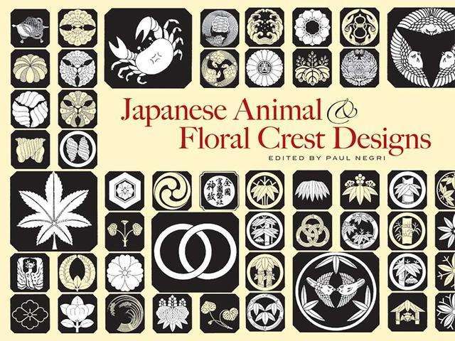 Japanese Animal and Floral Crest Designs by Paul Negri