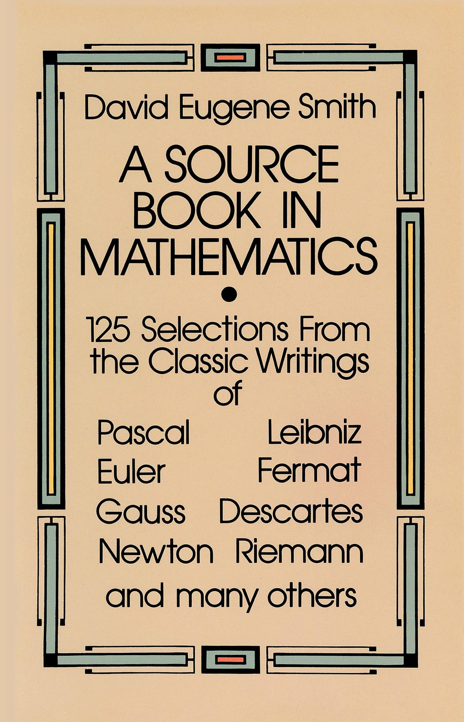 A Source Book in Mathematics