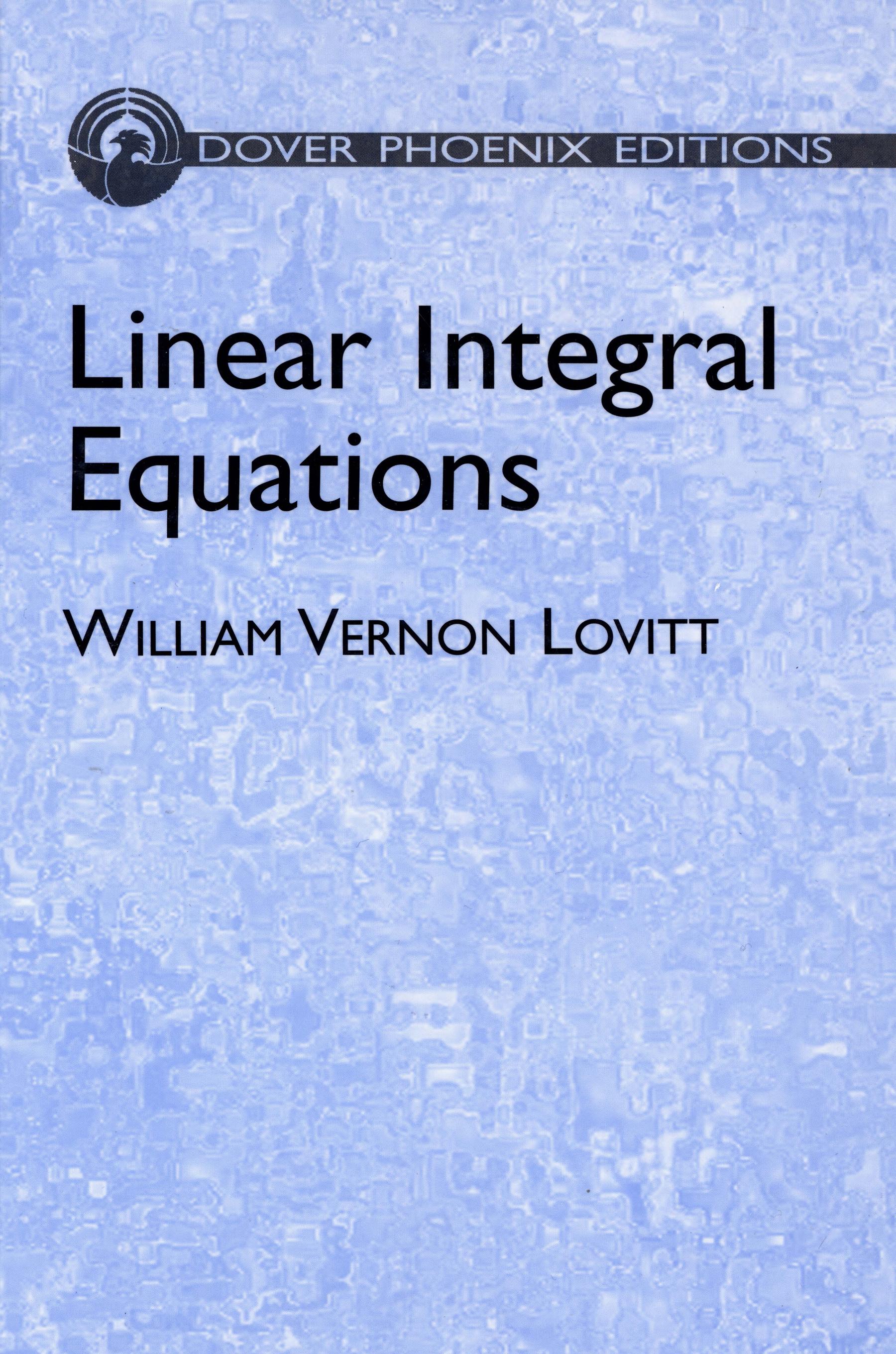 Linear Integral Equations