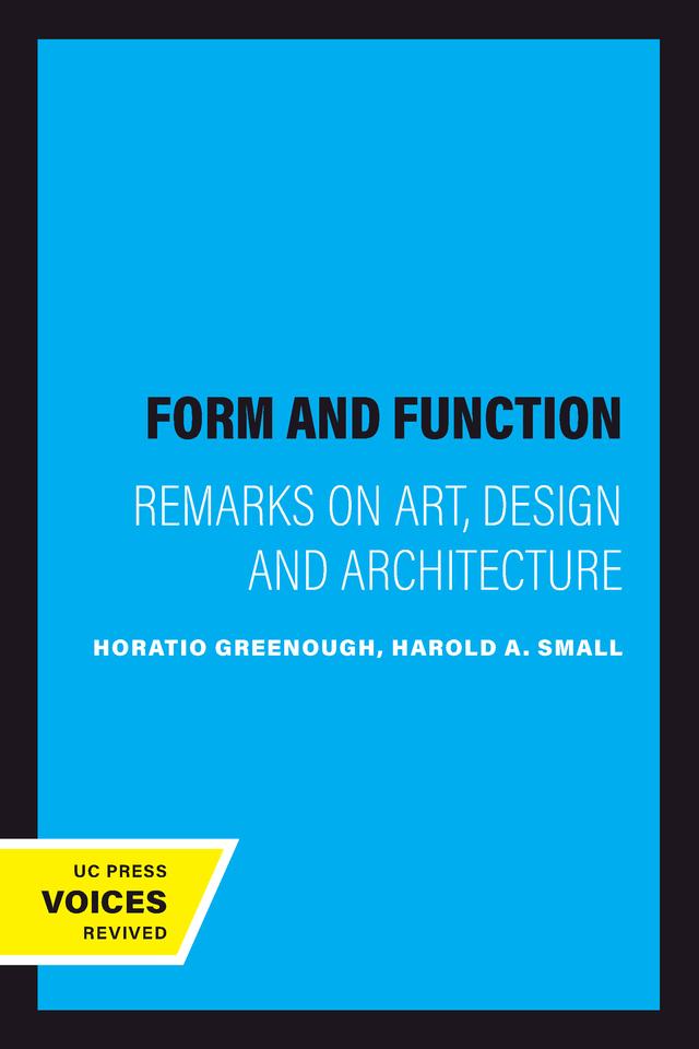 Form and Function by Horatio Greenough
