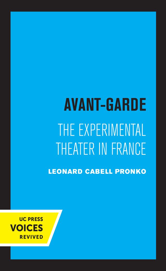 Avant-Garde by Leonard C. Pronko