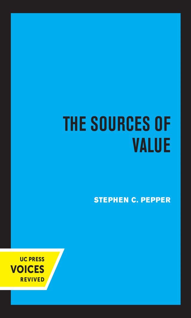 The Sources of Value by Stephen C. Pepper