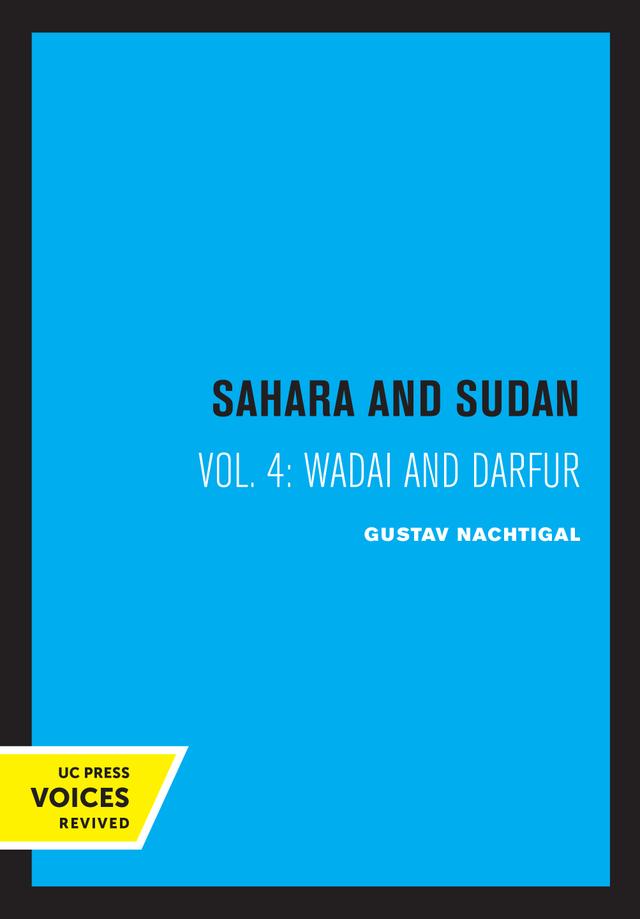 Sahara and Sudan IV by Gustav Nachtigal