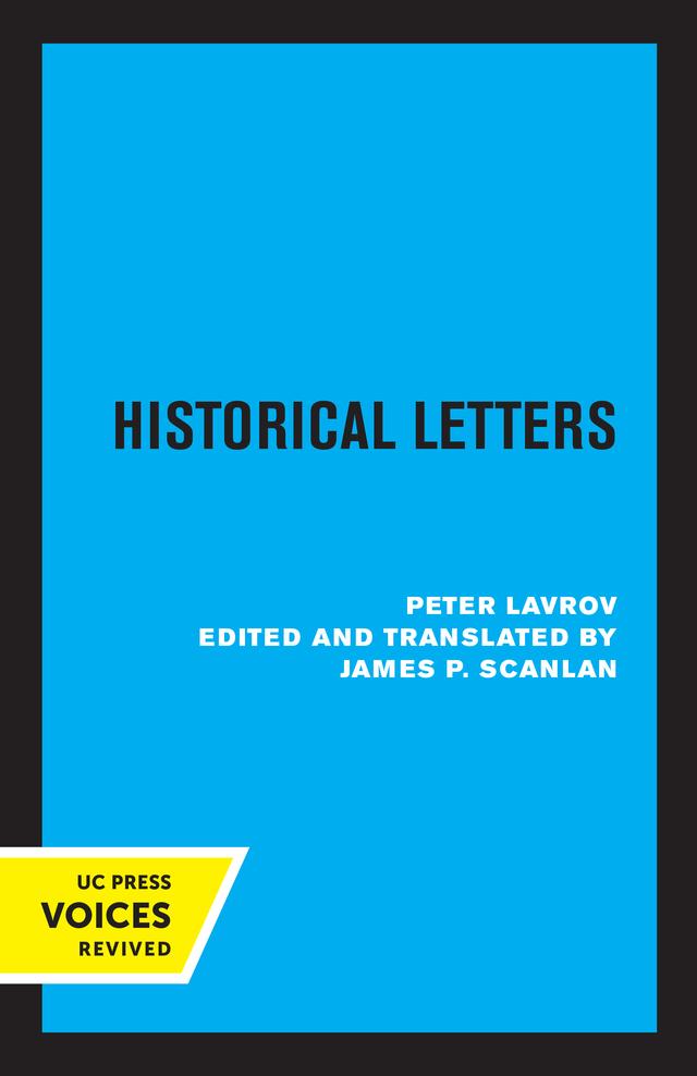 Historical Letters by James P. Scanlan, Peter Lavrov