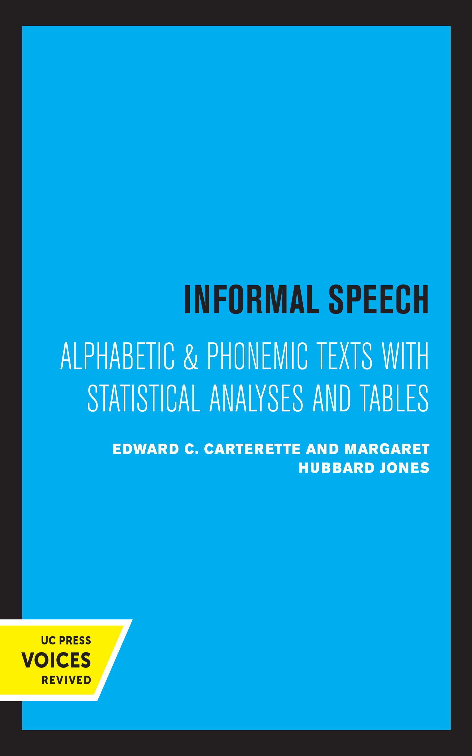 Informal Speech