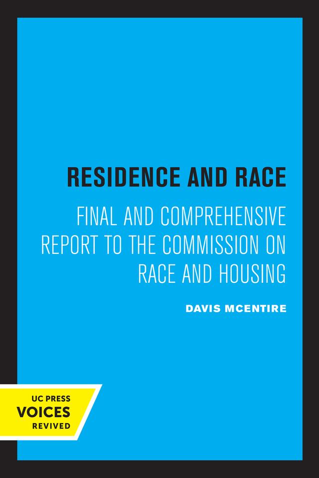 Residence and Race by Davis McEntire