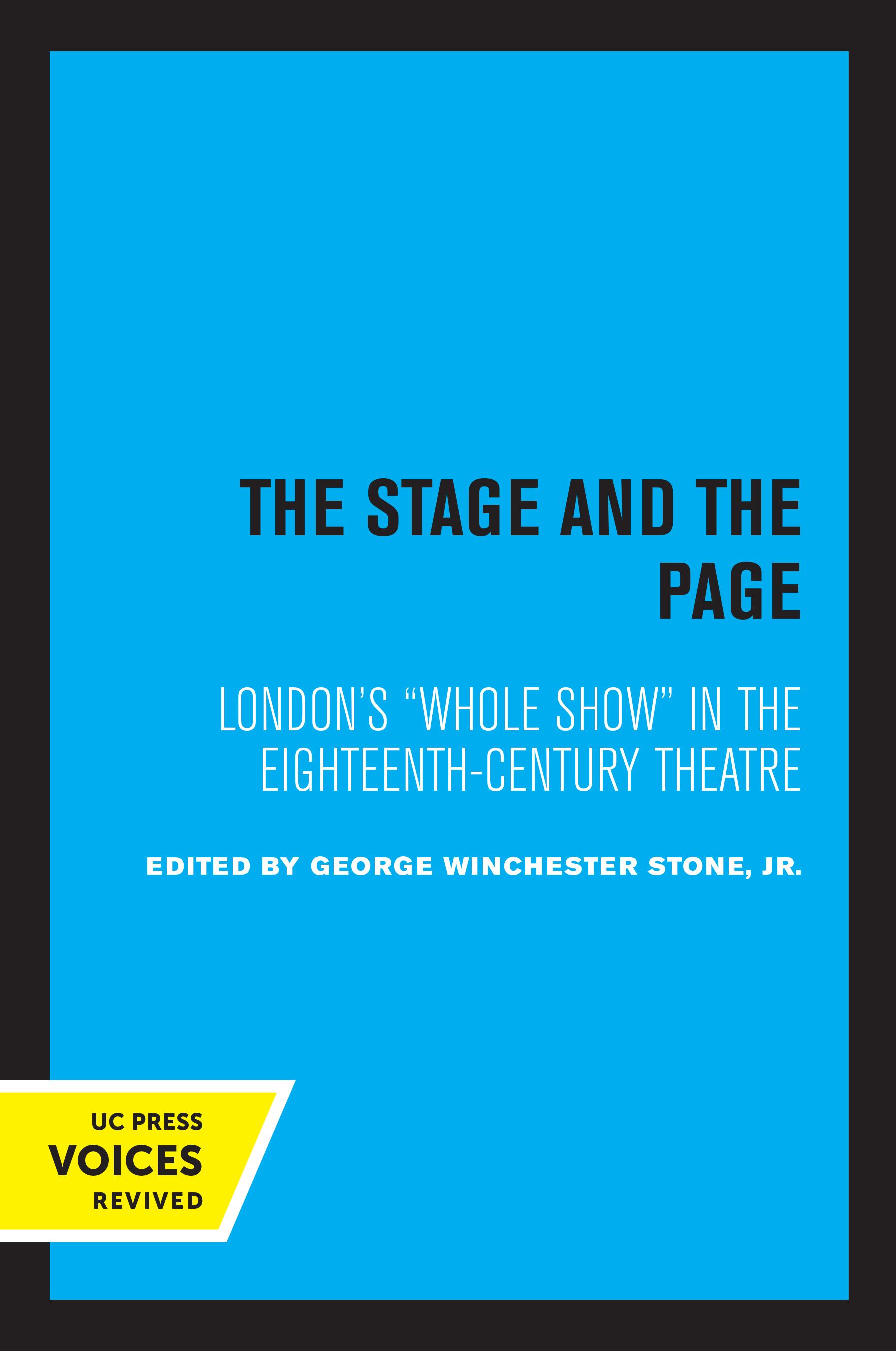 The Stage and the Page