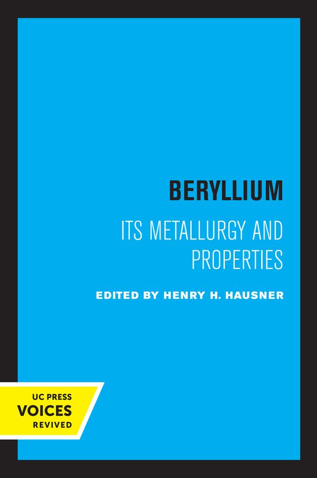 Beryllium by Henry H. Hausner