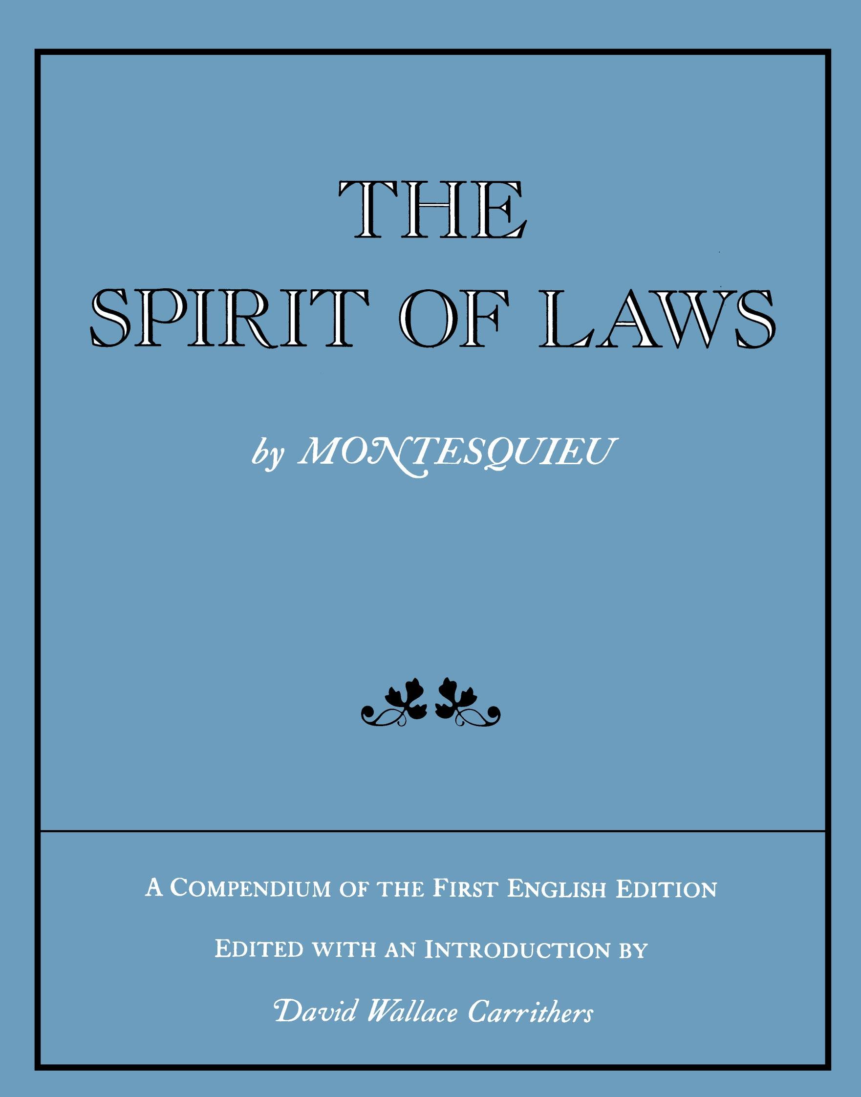 The Spirit of Laws