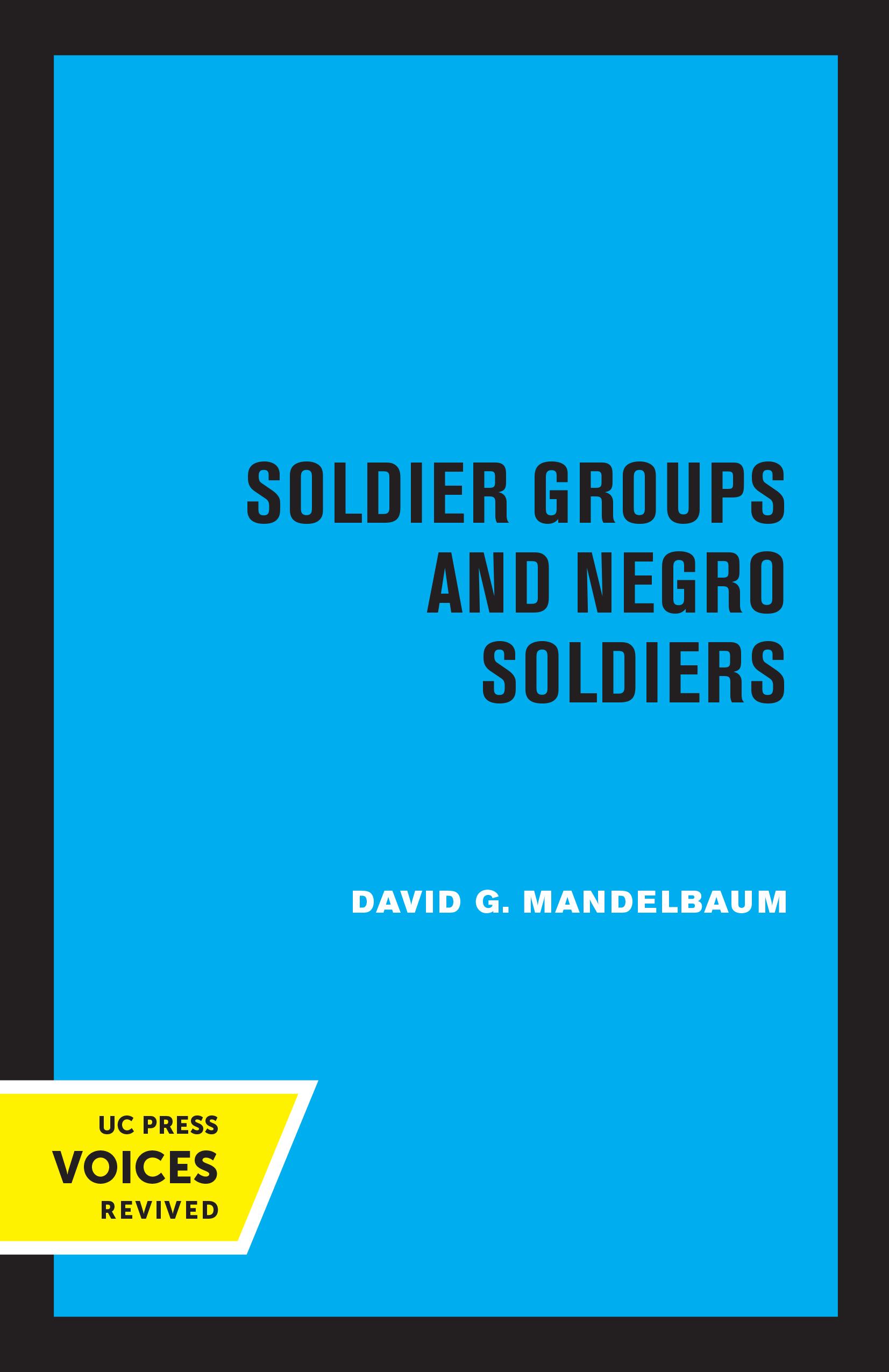 Soldier Groups and Negro Soldiers