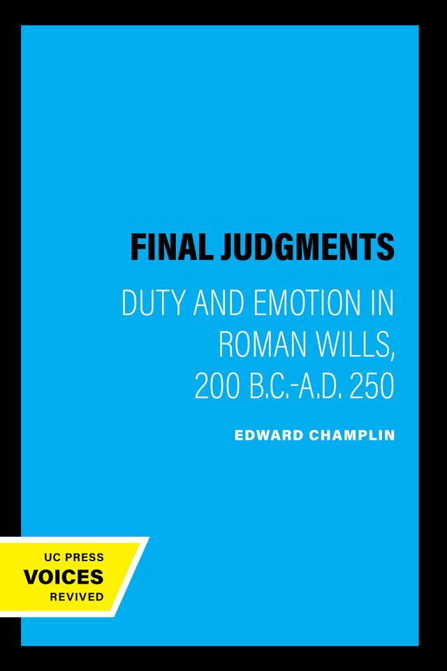 Final Judgments by Edward Champlin