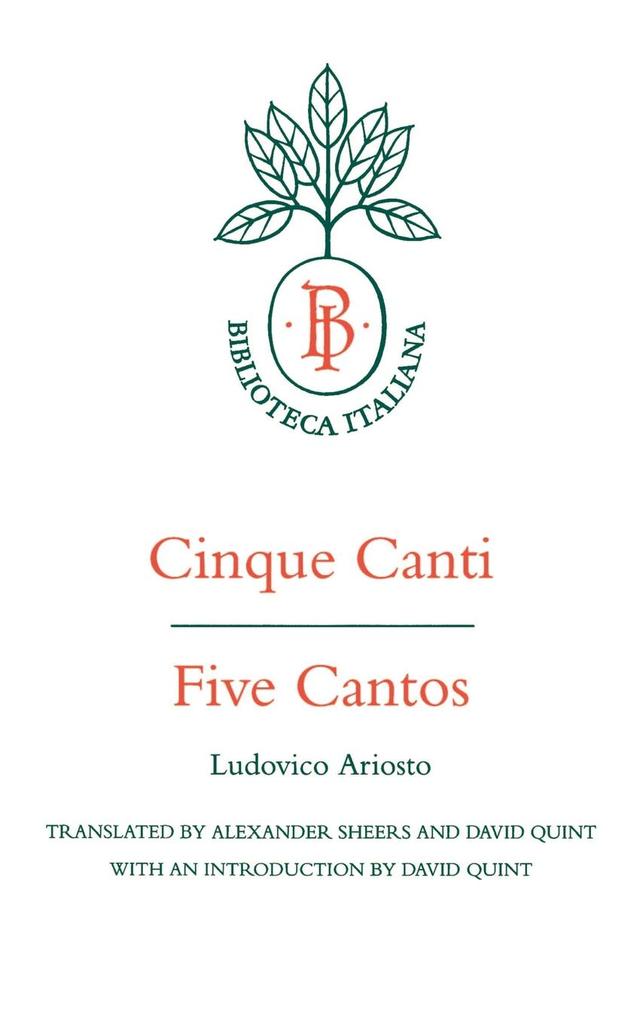 Cinque Canti / Five Cantos by Ludovico Ariosto
