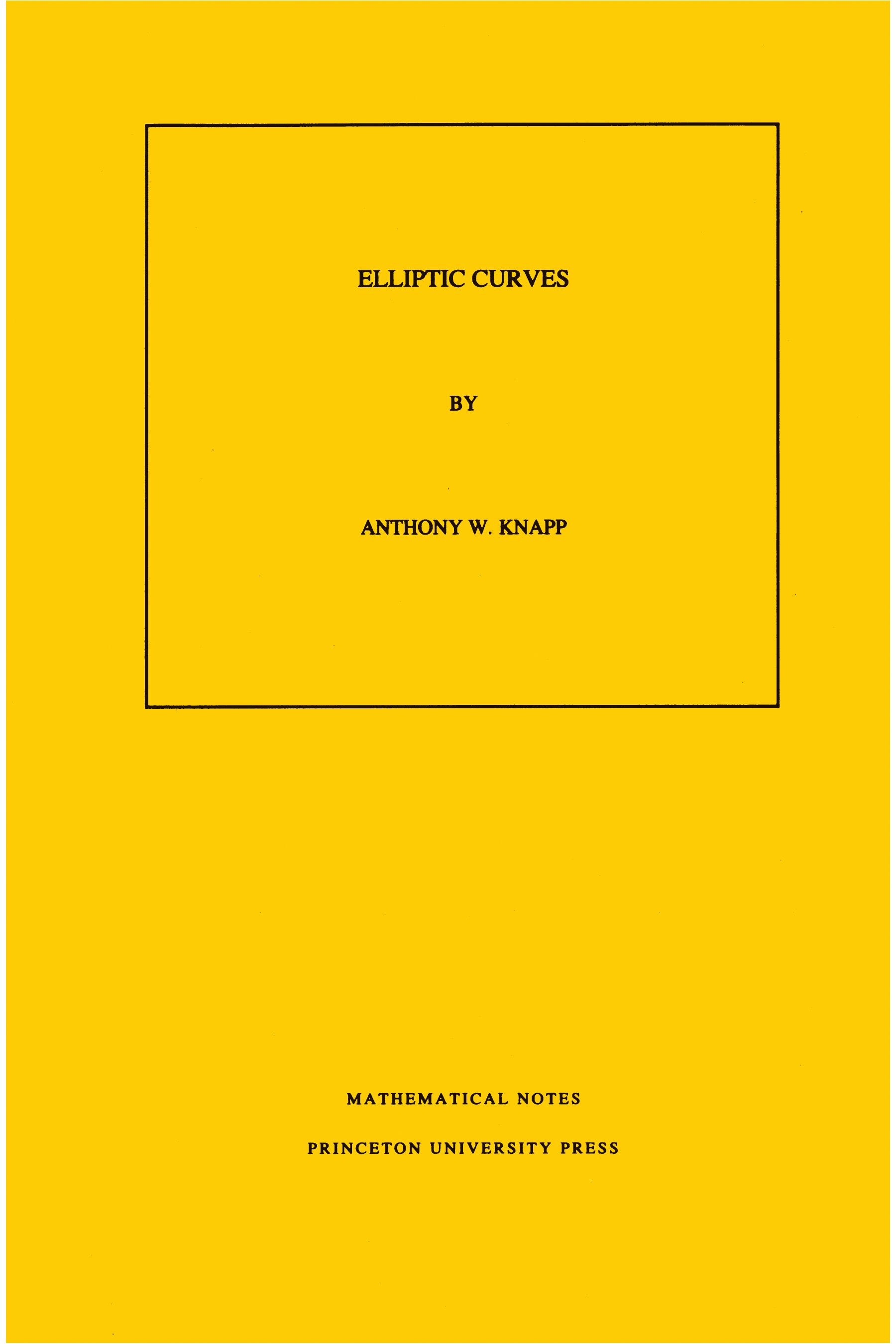 Elliptic Curves