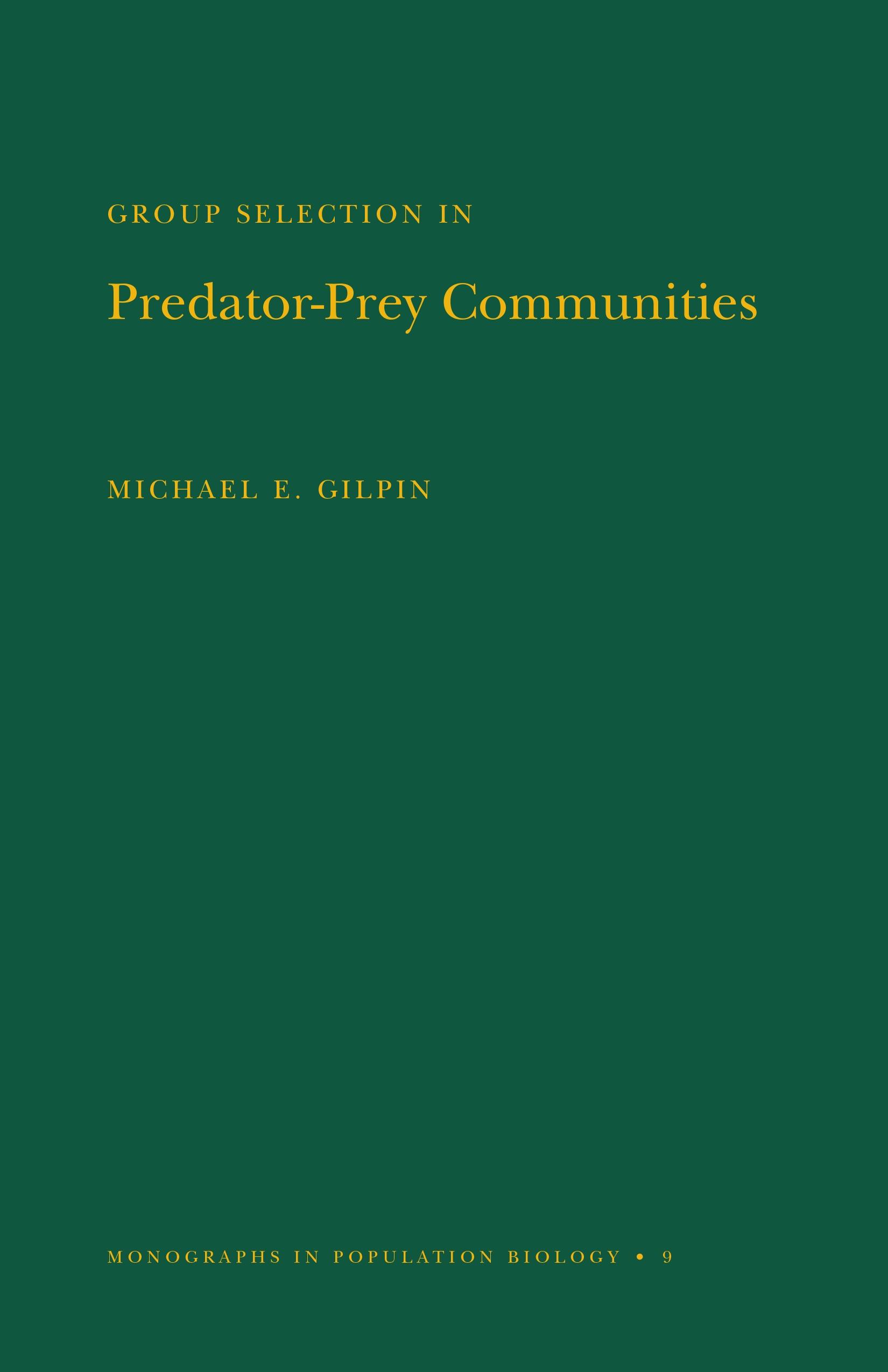 Group Selection in Predator-Prey Communities