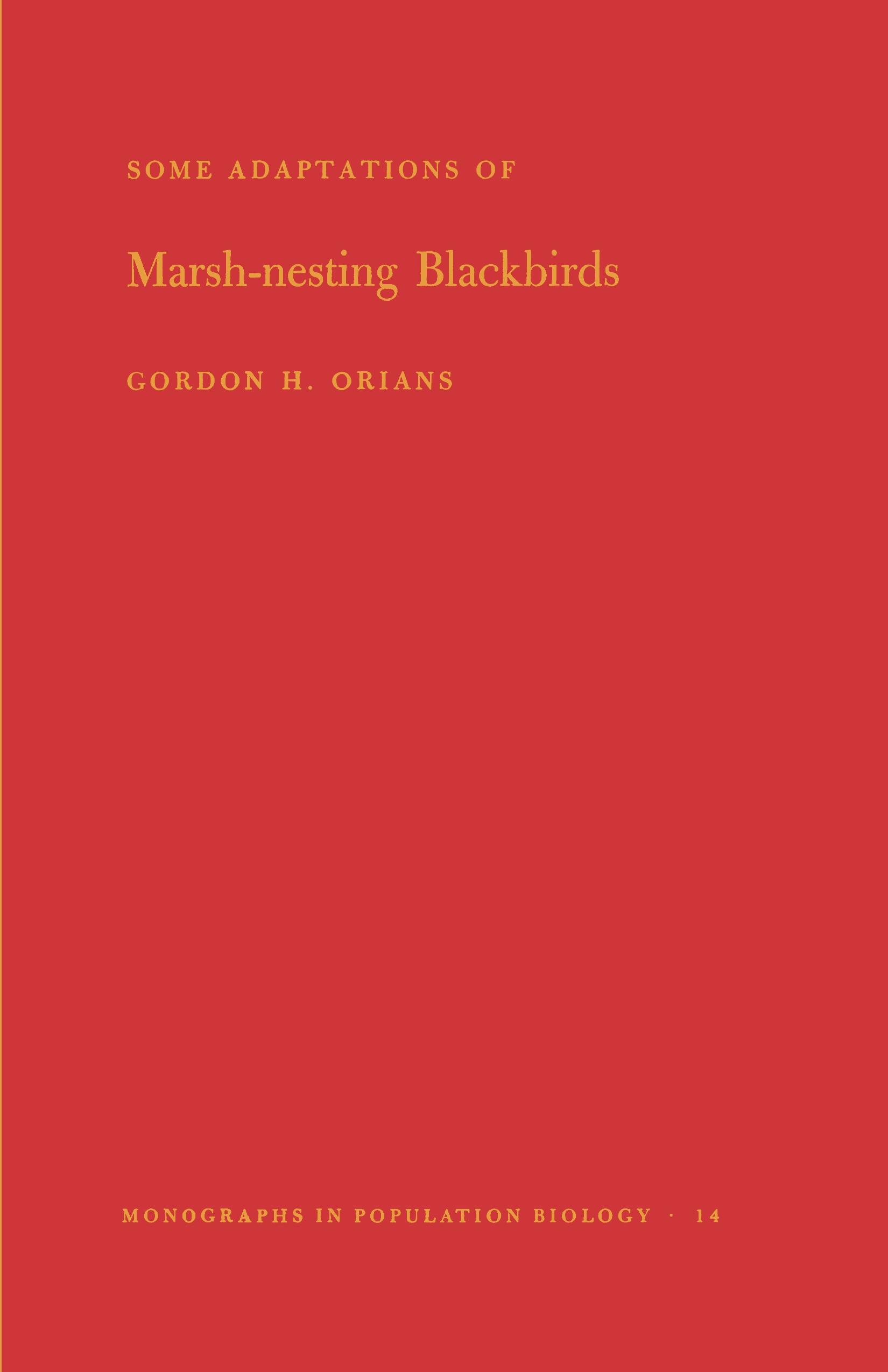 Some Adaptations of Marsh-Nesting Blackbirds