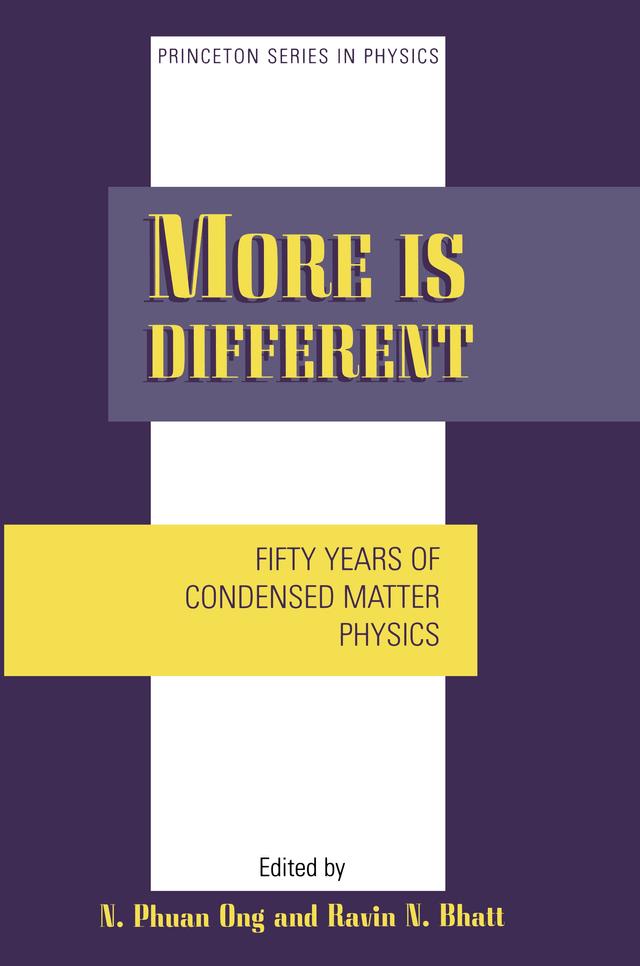 More is Different by Nai-Phuan Ong, Ravin Bhatt