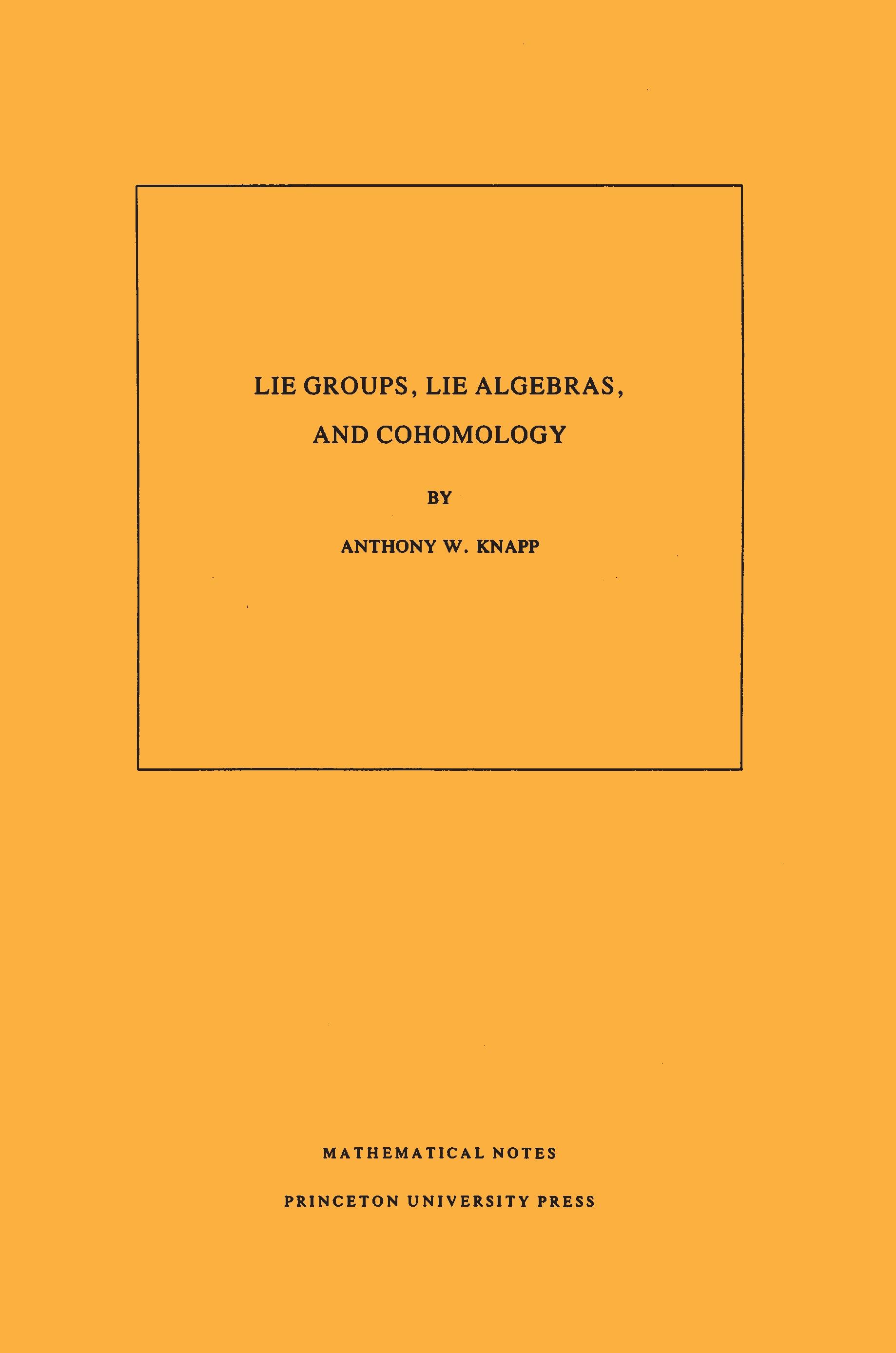 Lie Groups, Lie Algebras, and Cohomology