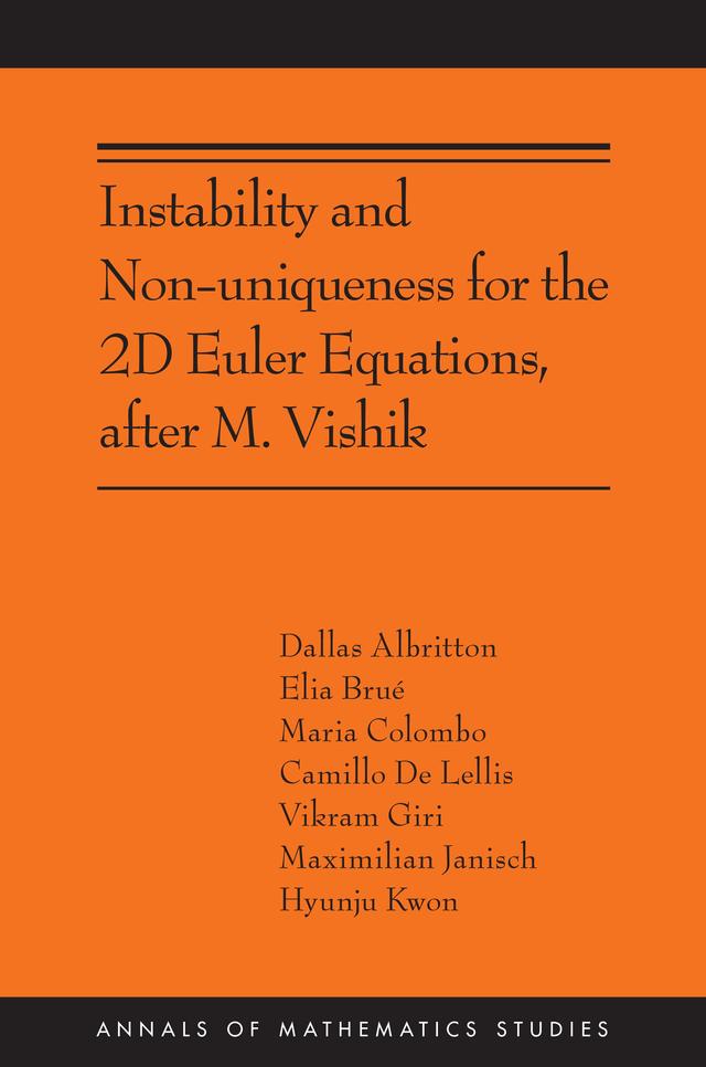 Instability and Non-uniqueness for the 2D Euler Equations, after M. Vishik by Camillo De Lellis, Dallas Albritton, Elia Brué, Hyunju Kwon, Maria Colombo, Maximilian Janisch, Vikram Giri
