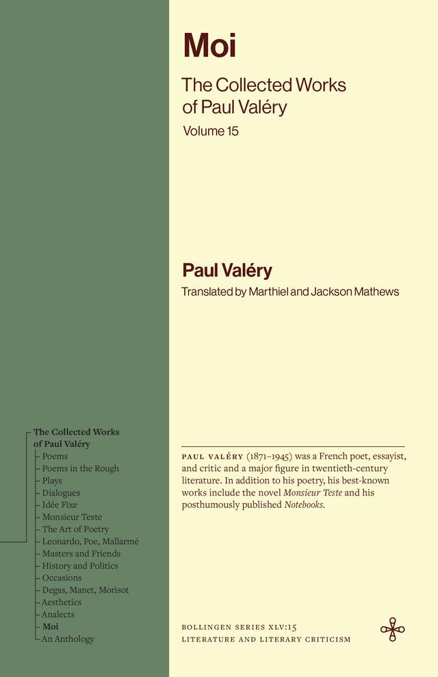 Moi by Jackson Mathews, Marthiel Mathews, Paul Valéry