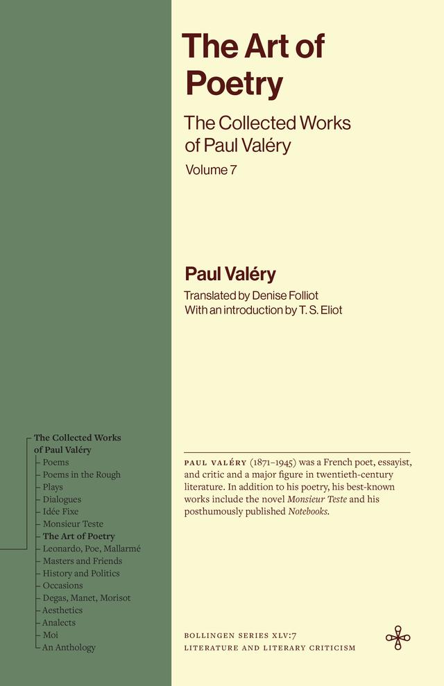 The Art of Poetry by Denise Folliot, Paul Valéry, T.S. Eliot