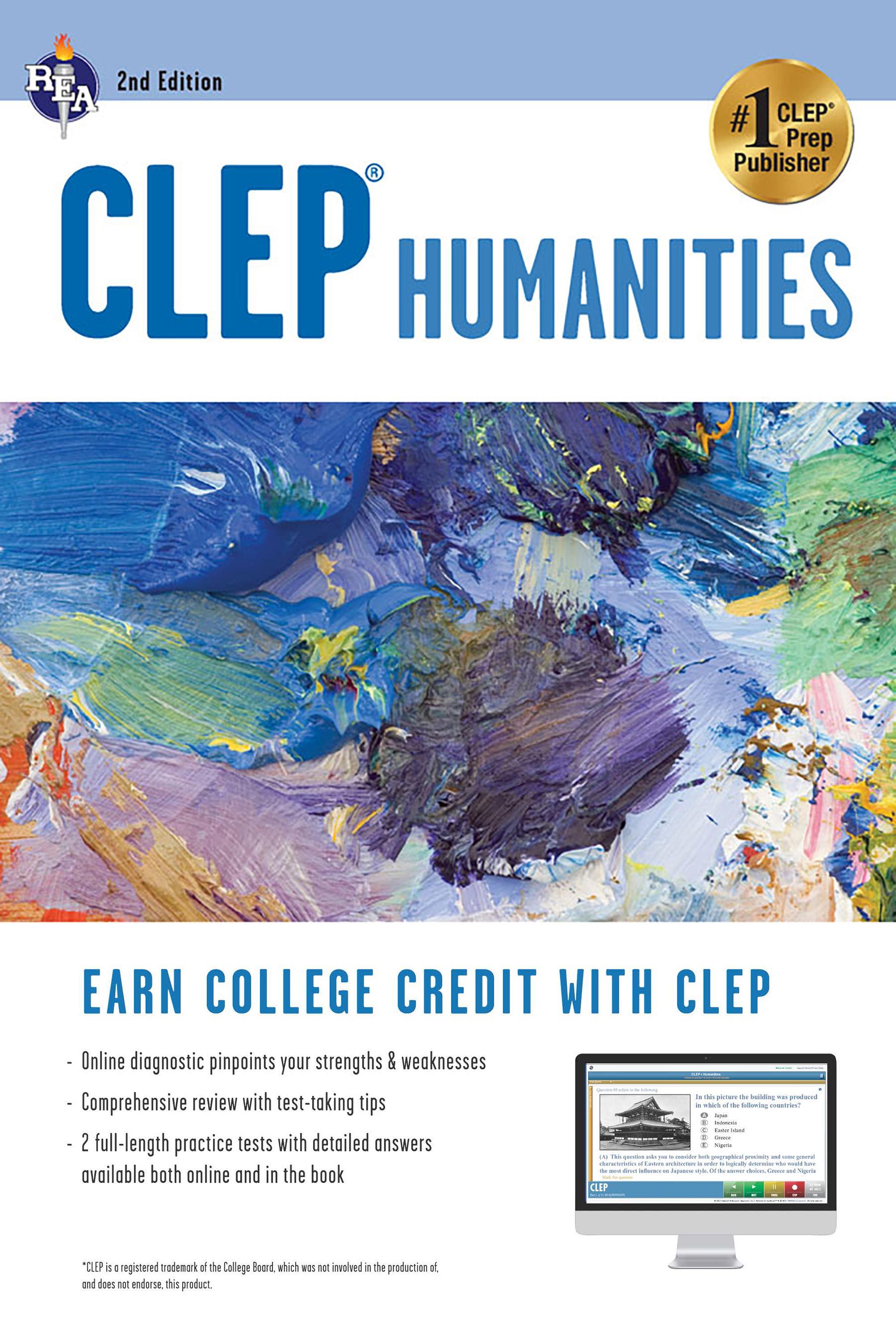 CLEP® Humanities Book + Online