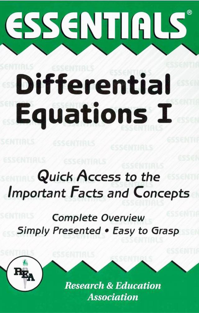Differential Equations I Essentials by Editors of REA