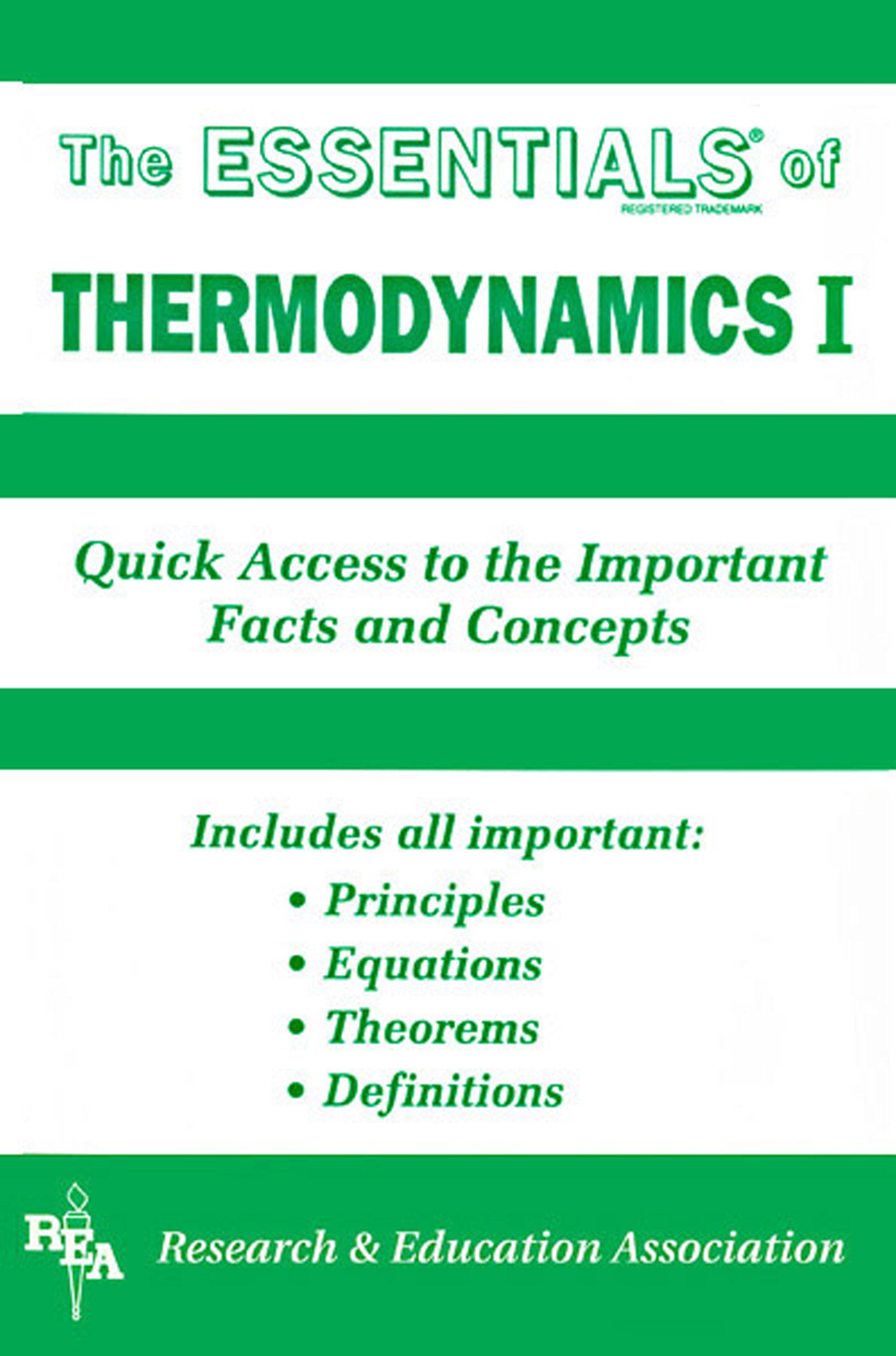 Thermodynamics I Essentials