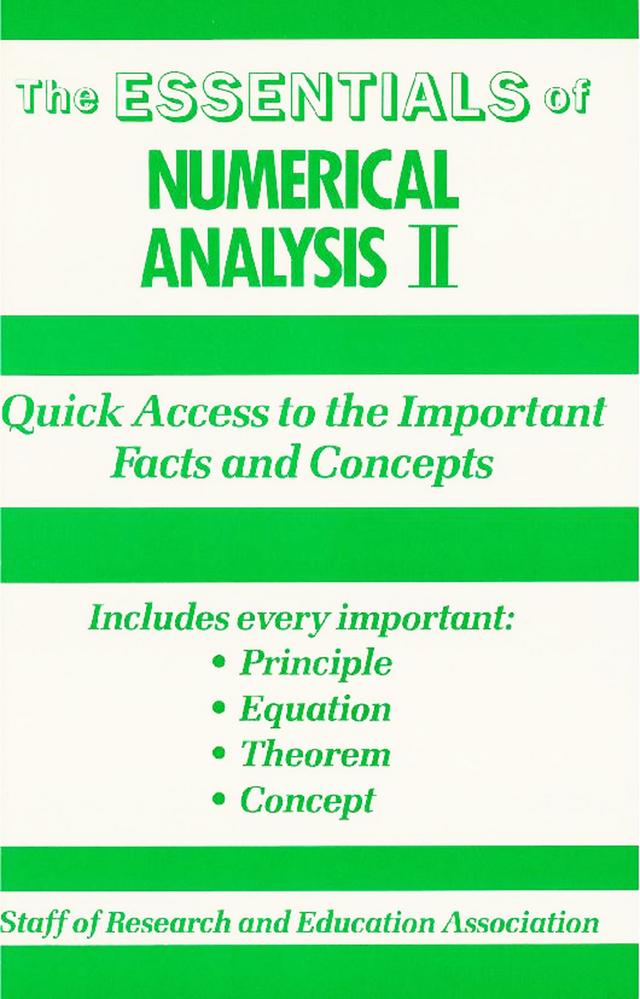 Numerical Analysis II Essentials by The Editors of REA