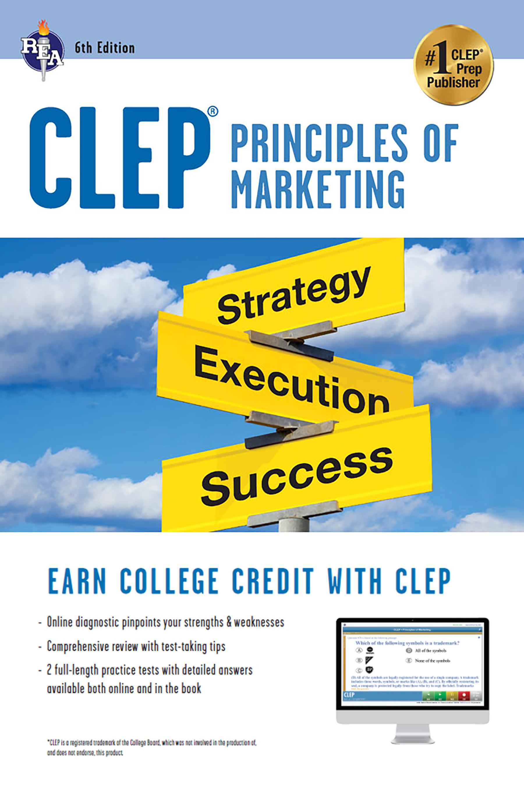 CLEP® Principles of Marketing Book + Online