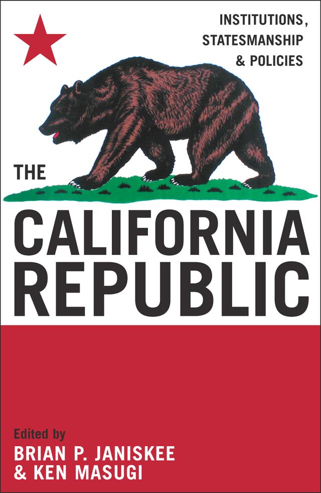 The California Republic by Brian P. Janiskee, Brian T. Kennedy, Daniel C. Palm, Dan Walters, Edward J. Erler, Gordon Lloyd, Harold Johnson, Herman Belz, John J. Pitney Jr., John Marini, Jon Coupal, Ken Masugi, Larry Peterman, Ralph Rossum, Richard H. Reeb Jr, Ric Williams, Scot J. Zentner, Stephen Schwartz, Steven B. Frates, Steven F. Hayward, Victor Davis Hanson, Ward Connerly