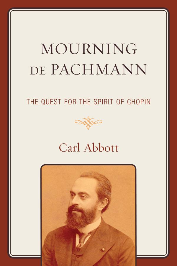 Mourning de Pachmann by Carl Abbott