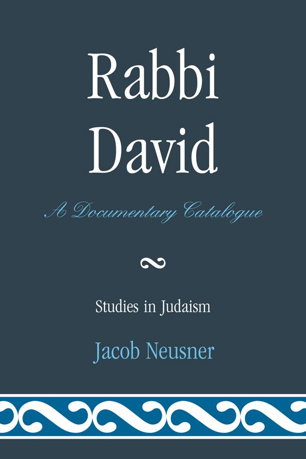 Rabbi David by Jacob Neusner