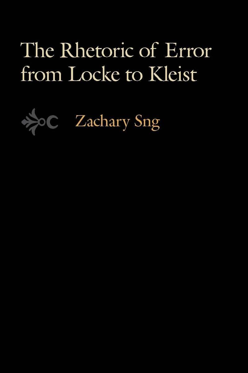 The Rhetoric of Error from Locke to Kleist