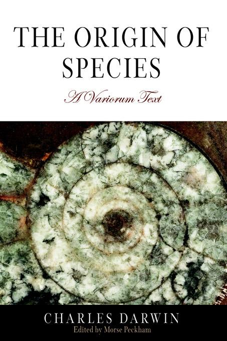 The Origin of Species by Charles Darwin, Morse Peckham