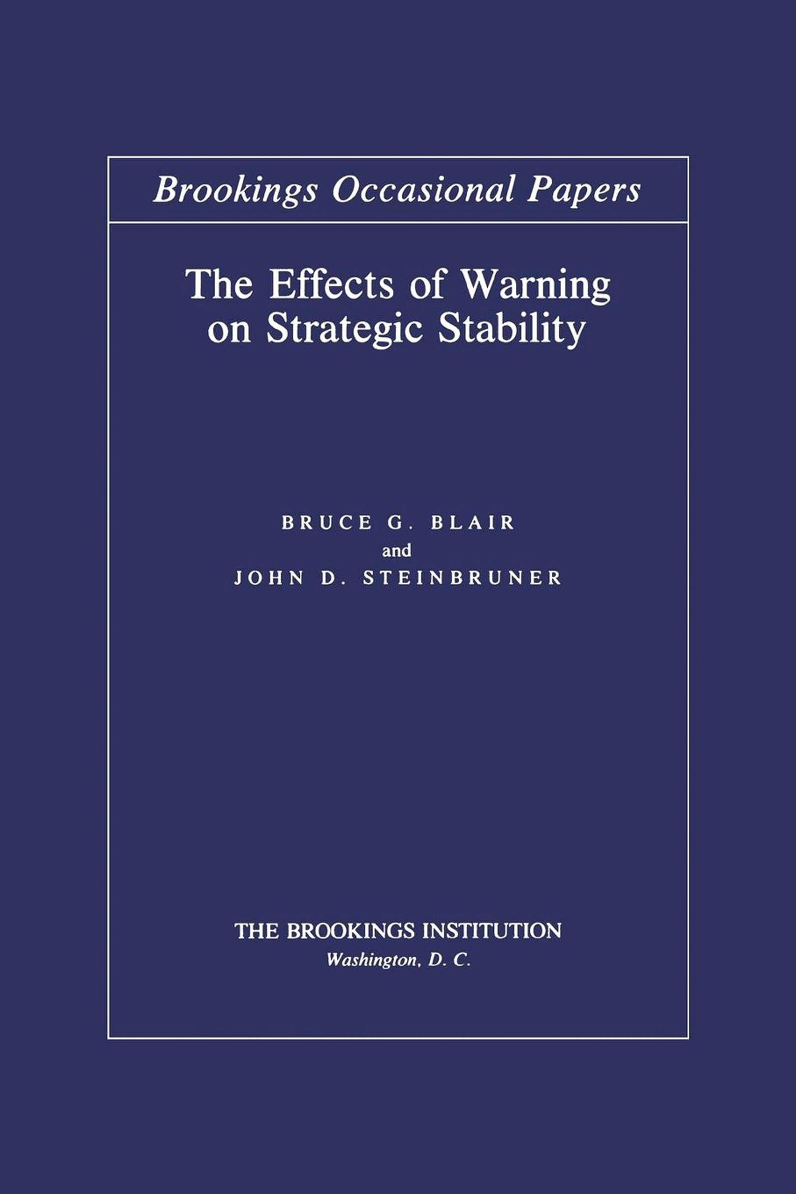 The Effects of Warning on Strategic Stability