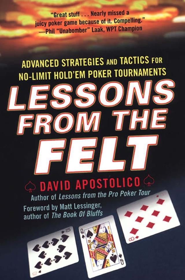 Lessons From The Felt: Advanced Strategies And Tactics For No-limit Hold'em Tournaments by David Apostolico