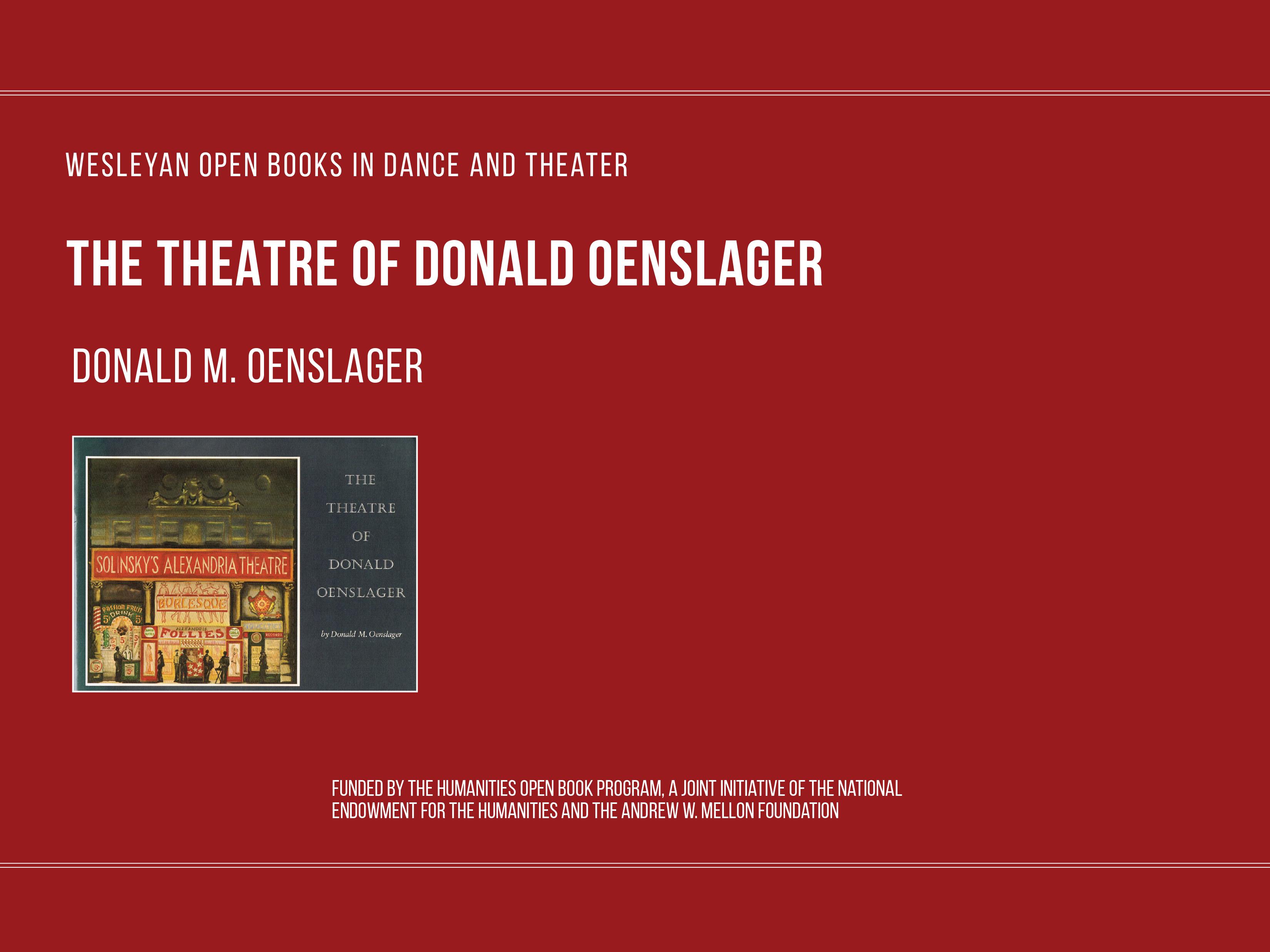 The Theatre of Donald Oenslager