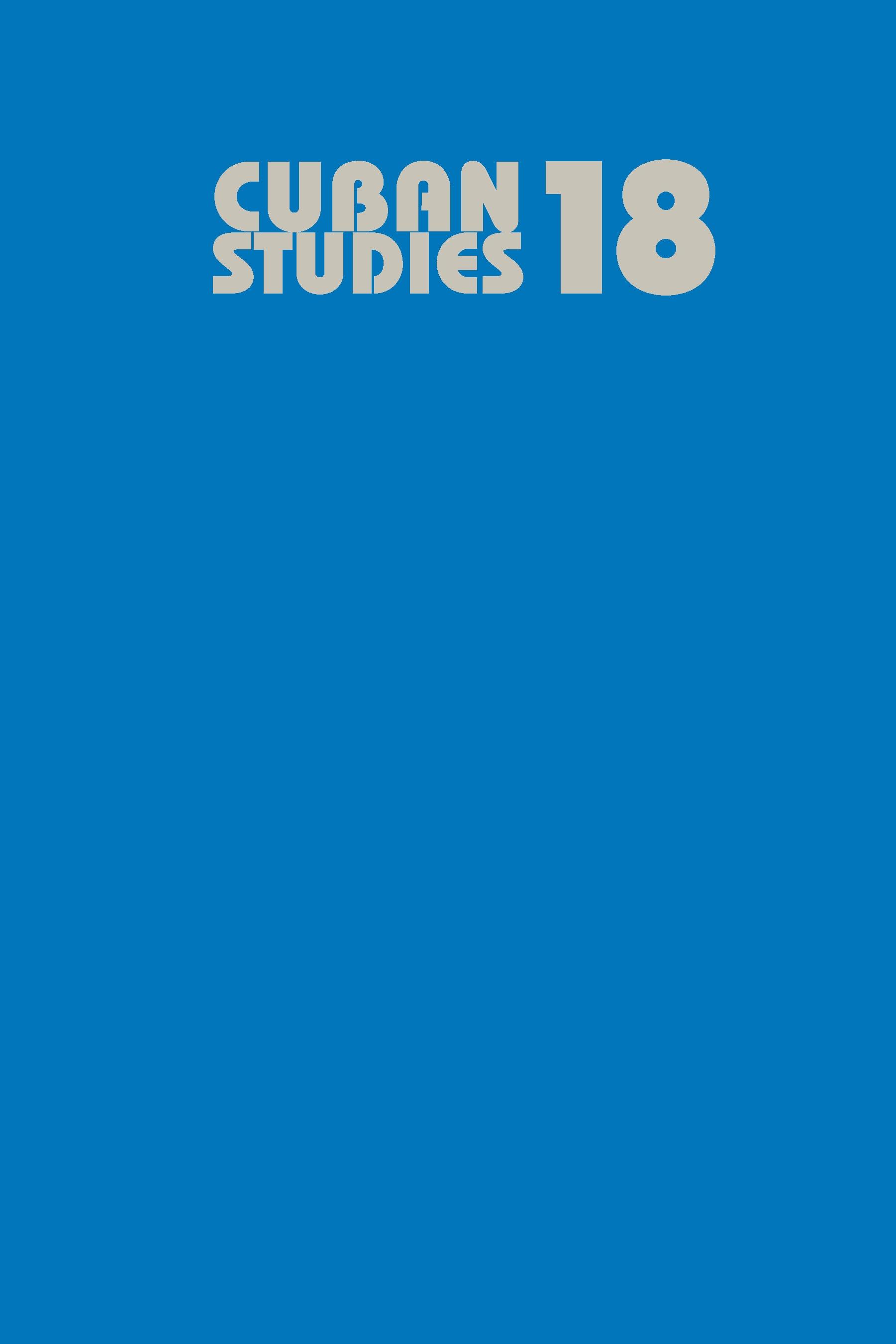 Cuban Studies 18