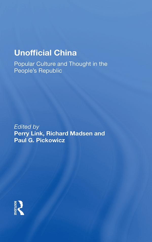 Unofficial China by Perry Link