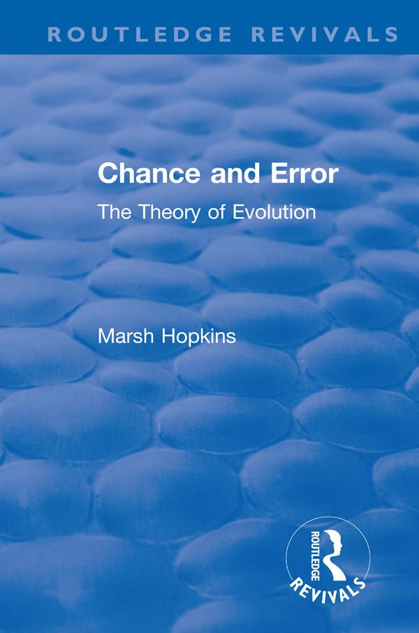Chance and Error by Marsh Hopkins