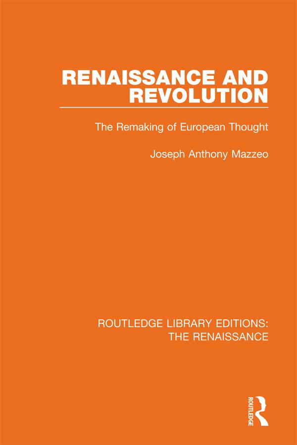 Renaissance and Revolution by Joseph Anthony Mazzeo