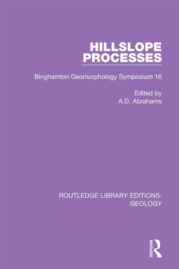 Hillslope Processes by A.D. Abrahams