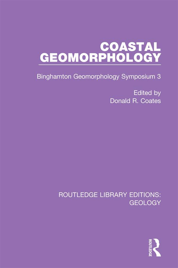 Coastal Geomorphology by Donald R. Coates