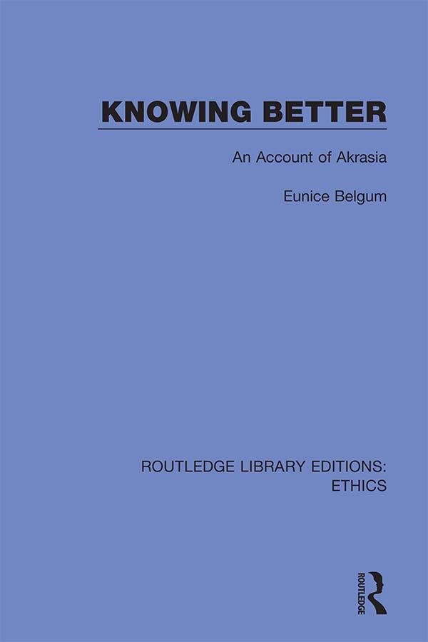 Knowing Better by Eunice Belgum