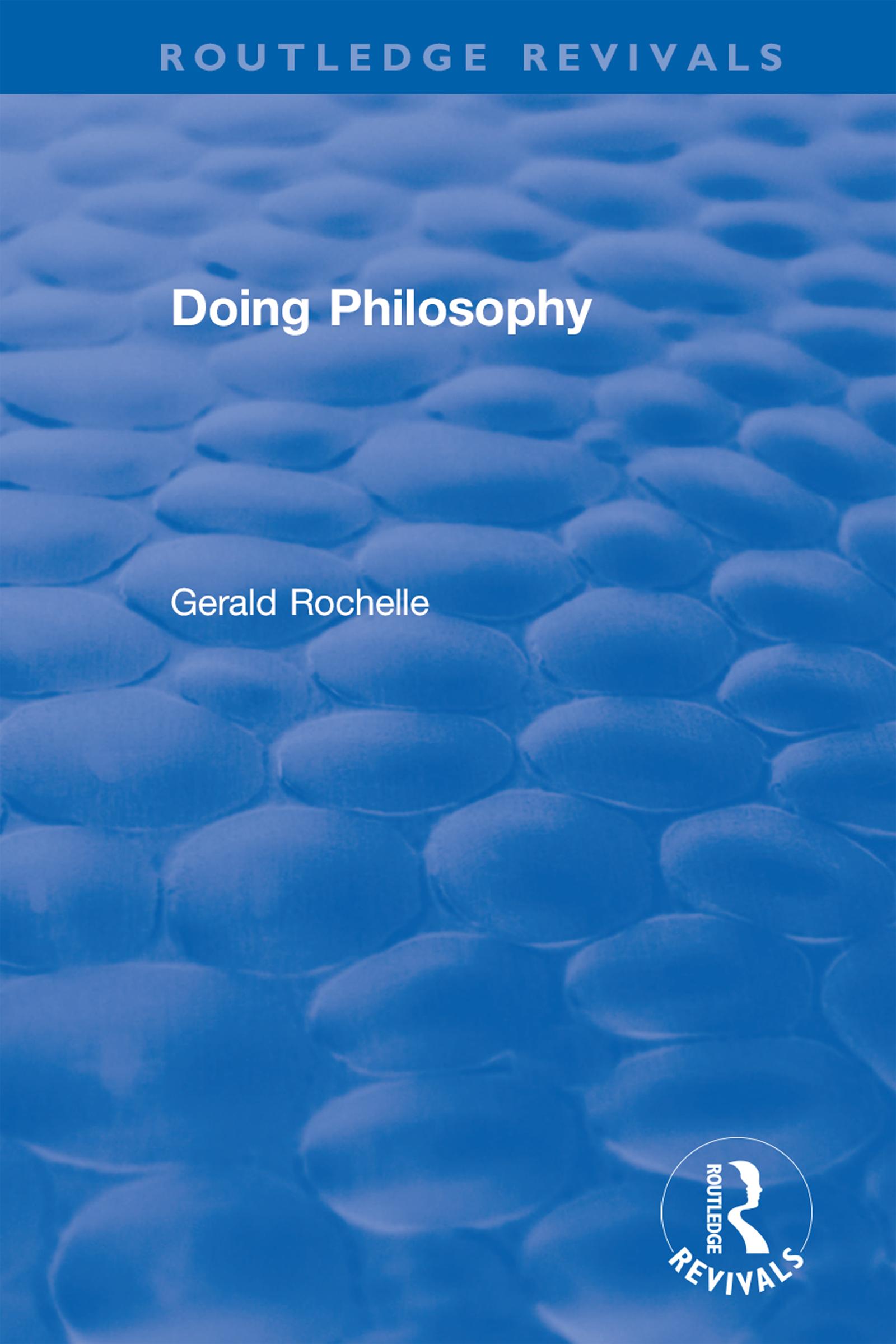 Doing Philosophy