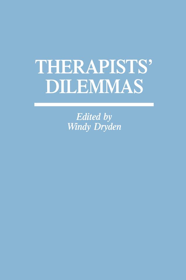 Therapists' Dilemmas by Wendy Dryden